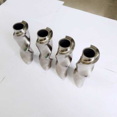 70 3 блоков Flighted замешивая, двойные элементы штрангпресса винта компактирует размер