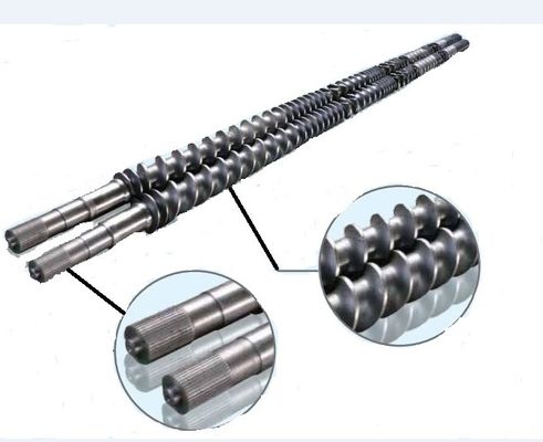 Винт штрангпресса дизайна винта штрангпресса двойного вала винта пластиковый разделяет материал WR15E