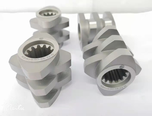 Сертификат TEX120 Сопротивление износу Компоненты экструдера с двумя винтами Звездочные винтовые элементы
