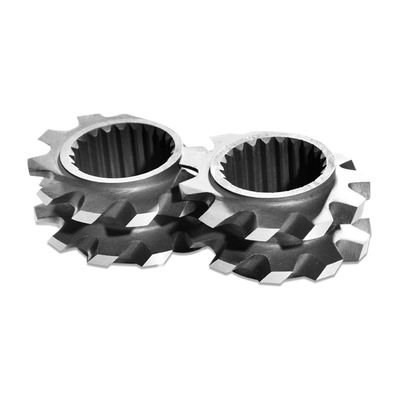 блок Дя ТЭМ48СС 57.6мм замешивая, нестандартная конструкция двойных элементов штрангпресса винта