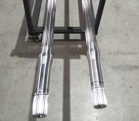 Высокий вал сплайна диаметра 120mm MachineComponents штрангпресса винта близнеца вращающего момента инволютный