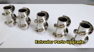 Детали двухшнекового экструдера ZSE75 PP PE POM PVC